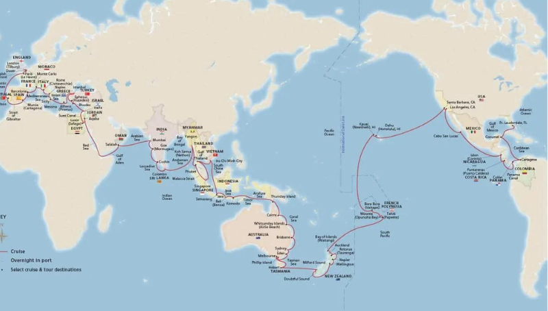 Il Giro del Mondo in Crociera con MSC Magnifica